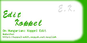 edit koppel business card